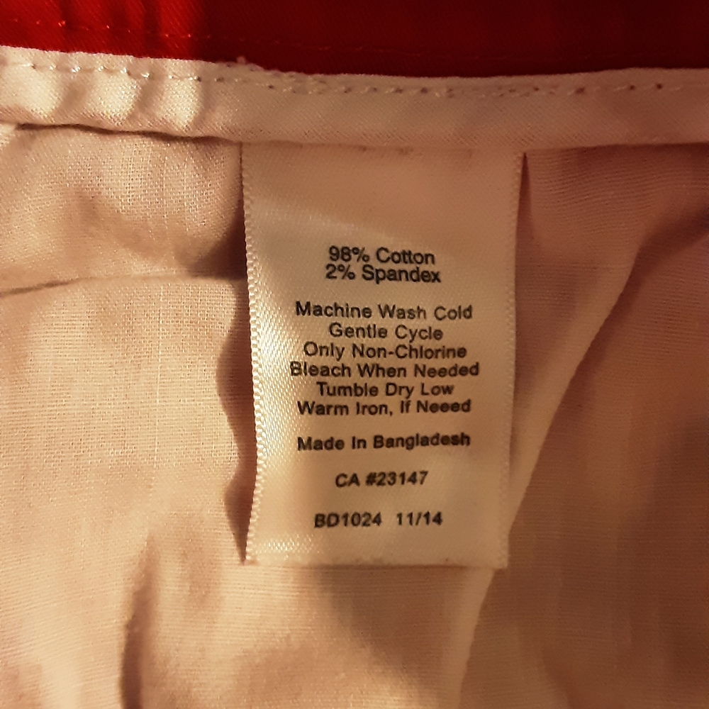 Talbots Red Capris - Picture 2 of 3
